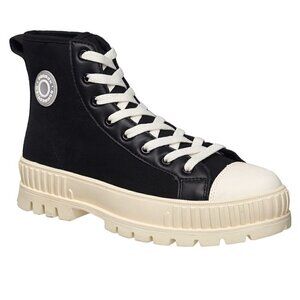 Danika Lace-up High Top Platform Black Sneakers Shoes Women Size 11